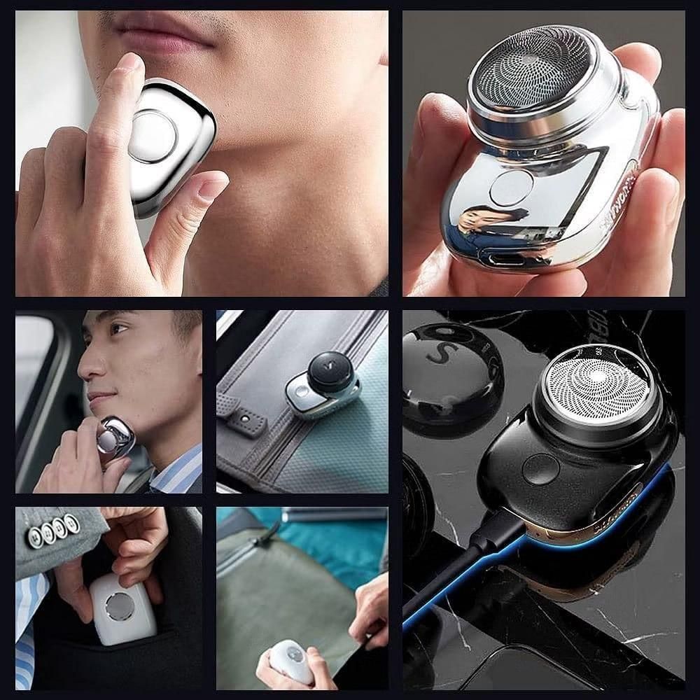 Portable Mini Electric Shaver - Pocket Sized USB Rechargeable Trimmer